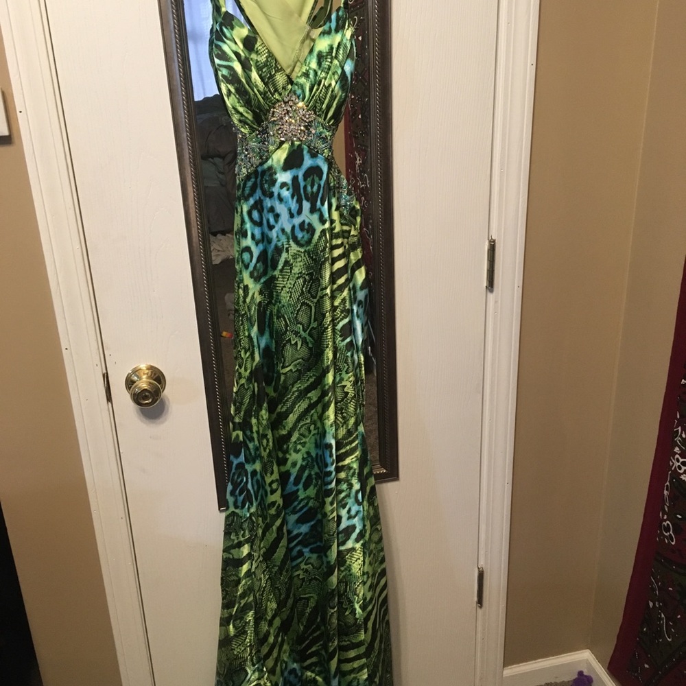 Animal print formal/prom dress